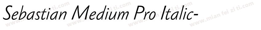 Sebastian Medium Pro Italic字体转换